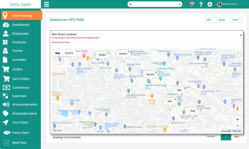 Delta Sales App / Field Sales Tracking App Screenshot 5